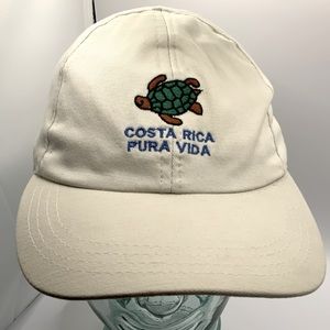 BOTTOM PRICE Sea Turtle Costa Rica cream adjustable base ball style hat
